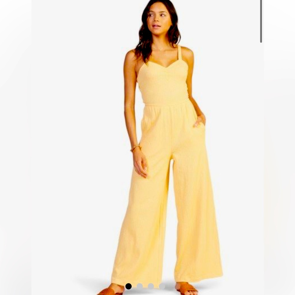Roxy Mustard Jumpsuit NWT